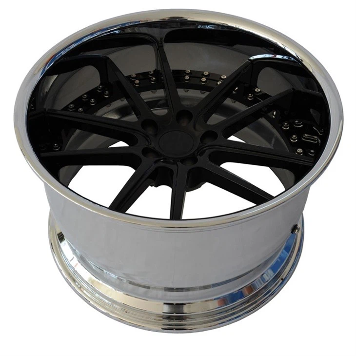 Alloy Wheel China 2 Slice 20inch Black Forged Car Rims