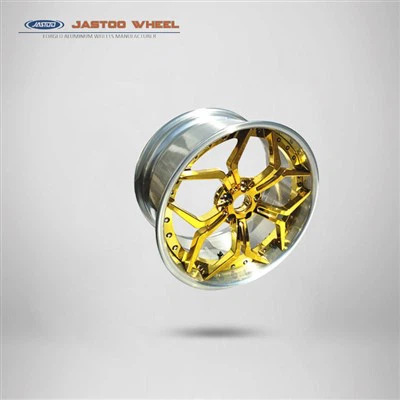 22*9.0 Inci 2-pcs Tipe Velg Paduan Tempa